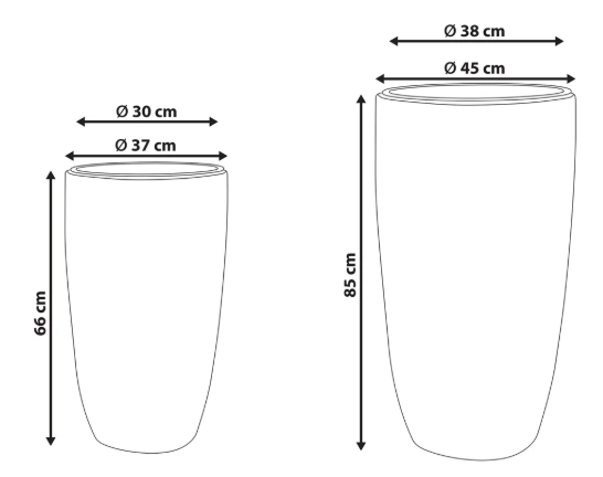 PE Rattan Plant Pots – Tall Decorative Flower Planters