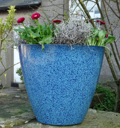 Vibrant Hand-Finished Alexandrea Fusion Planters