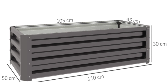 Dakota Fields Raised Planters – Galvanized Steel Garden Beds