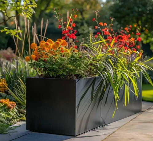 Galvanised Aluzinc Planter – Rust & Frost Resistant Outdoor Indoor Plant Pot