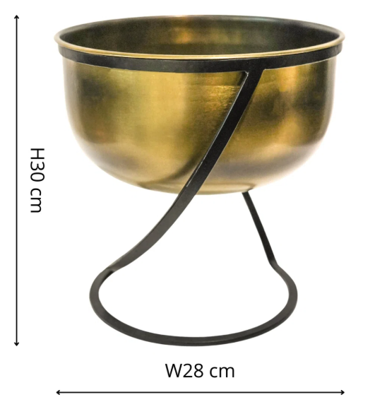 Indoor Planter with Geometric Twisted Stand