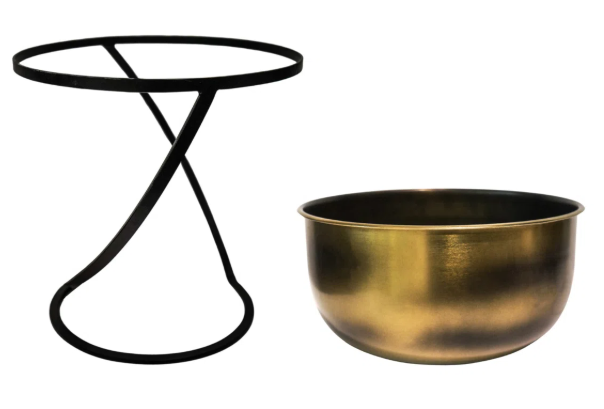 Indoor Planter with Geometric Twisted Stand