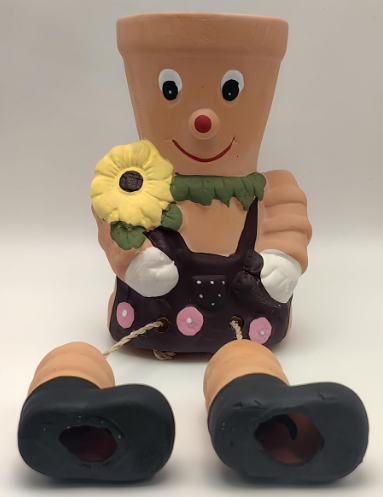 Pot Man Planter Terracotta Succulent Flower Pot – Cute Hanging or Sitting Plant Pot
