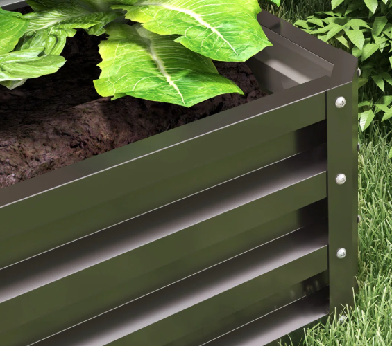 Dakota Fields Raised Planters – Galvanized Steel Garden Beds