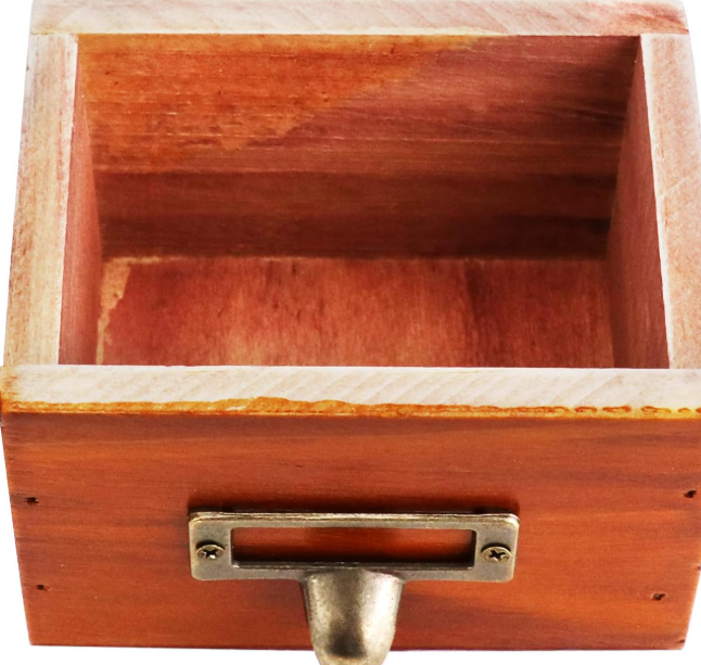 Home Office Desk Organizer with 9 Drawers – Wooden Storage Box